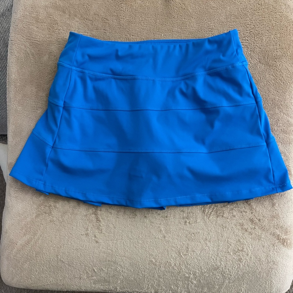 Bundle of three Vibrant Pink, Blue, and Black Layered Tennis skorts-never worn - Picture 3 of 6